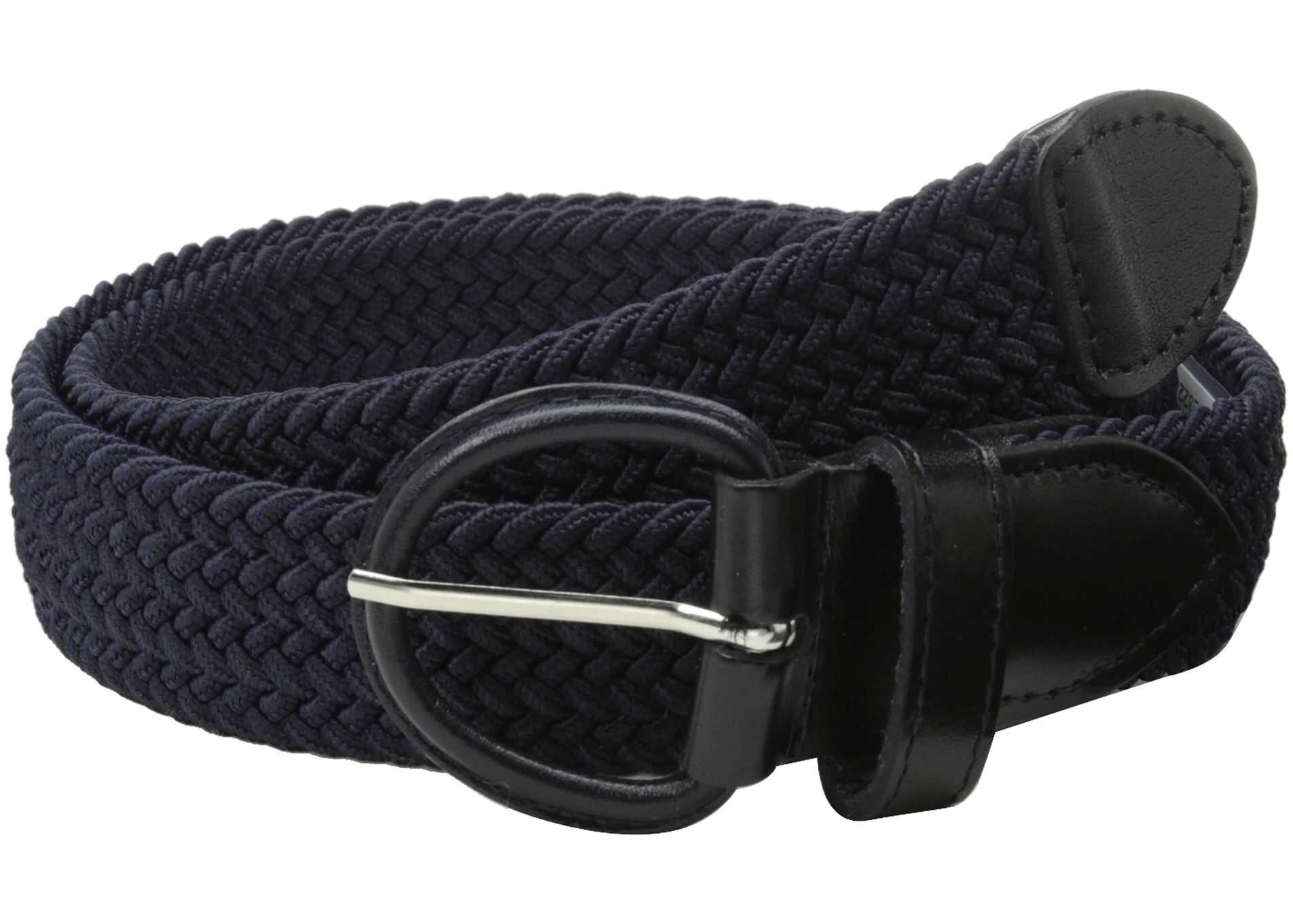 Curea Florsheim Braided Elastic Stretch Belt 35mm Navy