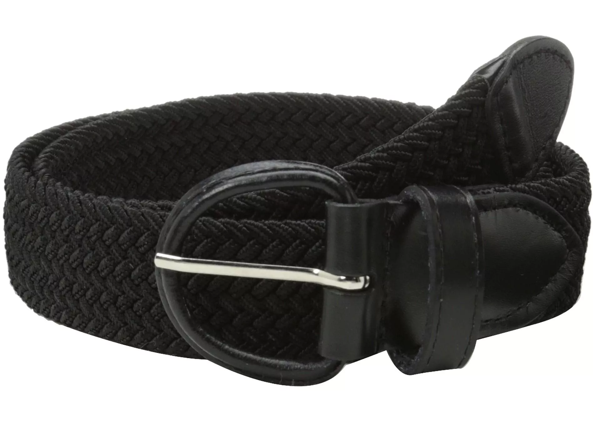 Curea Florsheim Braided Elastic Stretch Belt 35mm Black