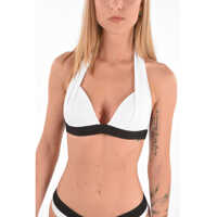 Costume de baie 2 piese Contrasting Band Nylon Bikini Top Femei