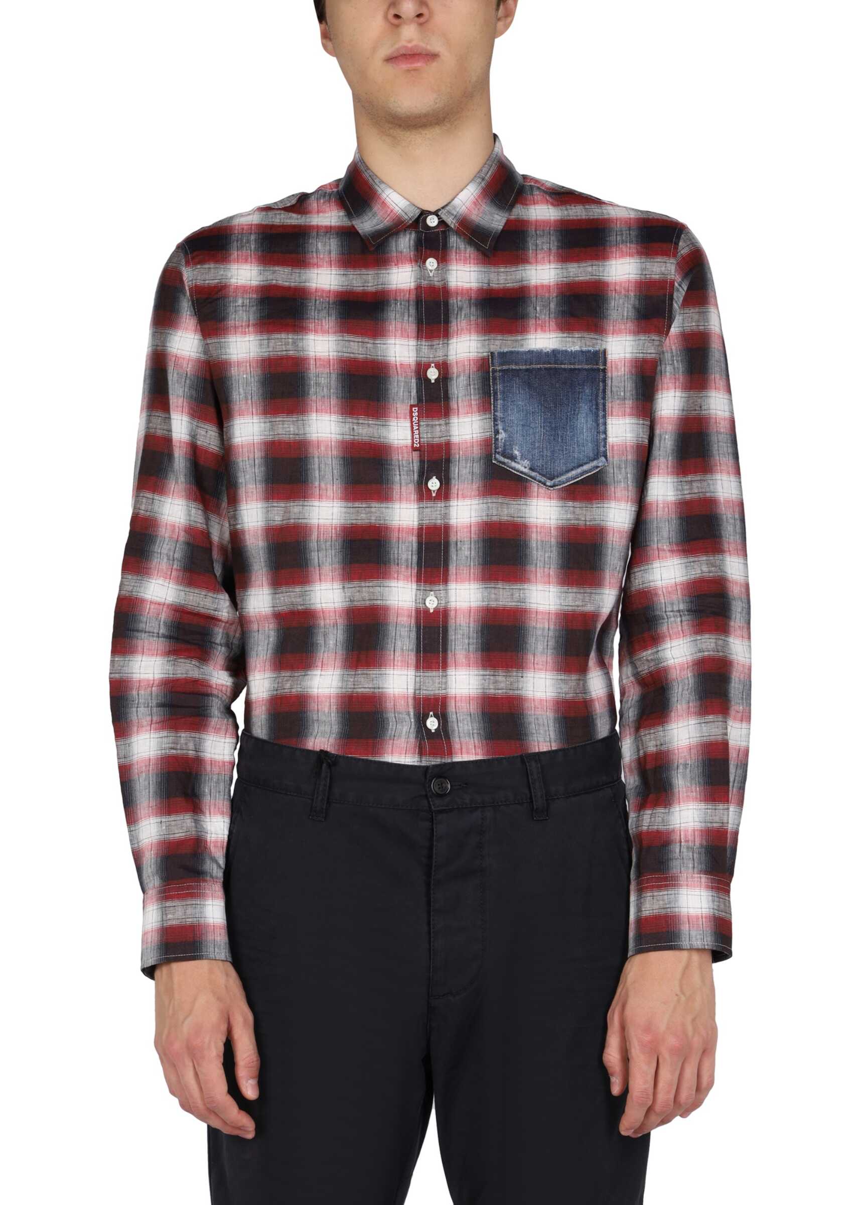 DSQUARED2 Check Pattern Shirt MULTICOLOUR