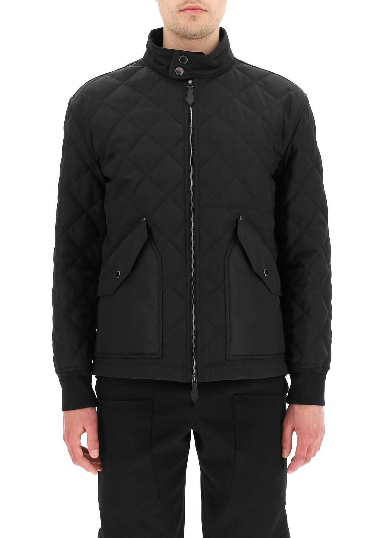 Burberry Diamond-Quilted Thermoregulated Jacket BLACK
