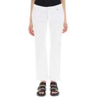 Blugi Bell Bottom Jeans In White Bull Denim Femei
