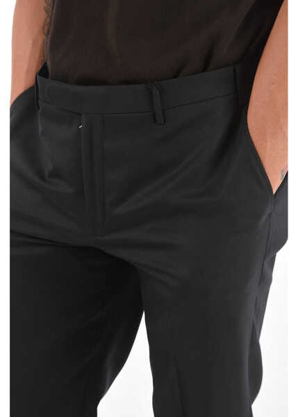 Pantaloni eleganti CORNELIANI Trend Extrafine Virgin Wool Pants Black Barbati (BM 8971415) 3