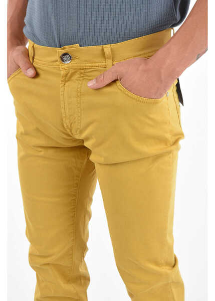 Pantaloni casual CORNELIANI Id Luxury Denim 5-Pocket Lazise Denim Pants Yellow Barbati (BM 8972144) 3