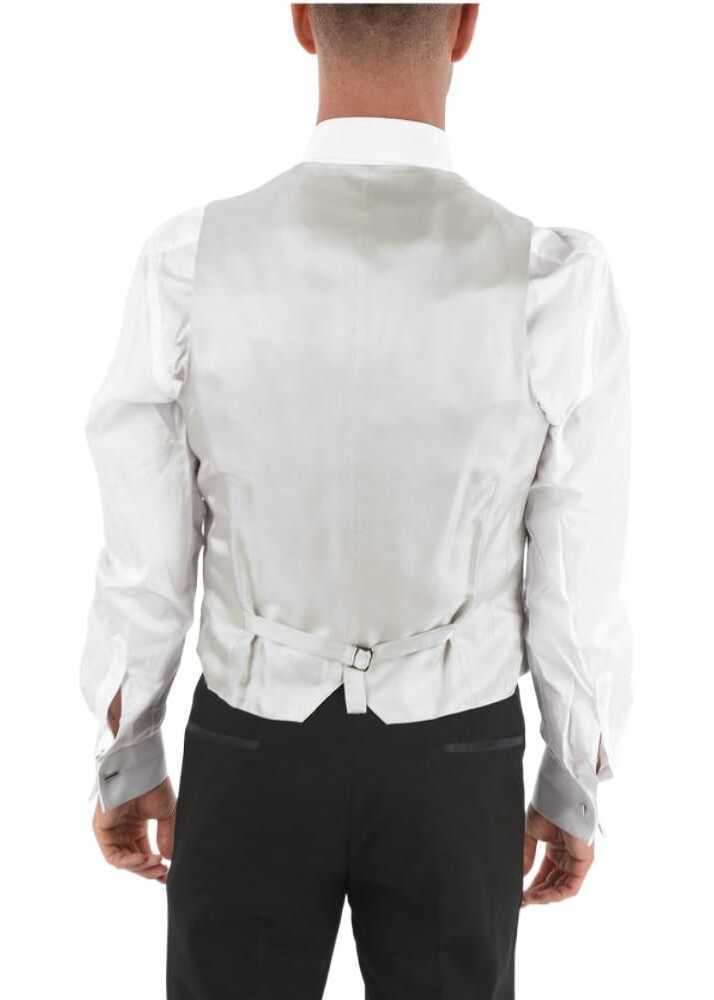 Veste costum CORNELIANI Cc Collection Satin Cerim.reset Vest Gray Barbati (BM 8972162) 2