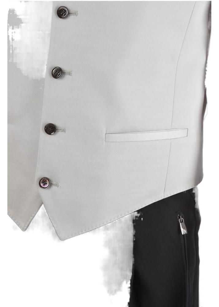 Veste costum CORNELIANI Cc Collection Satin Cerim.reset Vest Gray Barbati (BM 8972162) 3