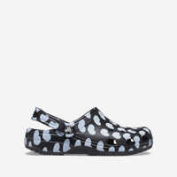 Saboti Crocs Classic Heart Print Clog 207679 BLACK/WHITE Femei