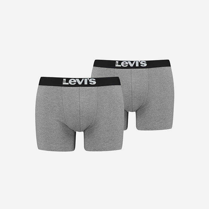 Levi\'s® Levi\'s® Solid Basic Boxer 2 Pack 37149-0188 graphite