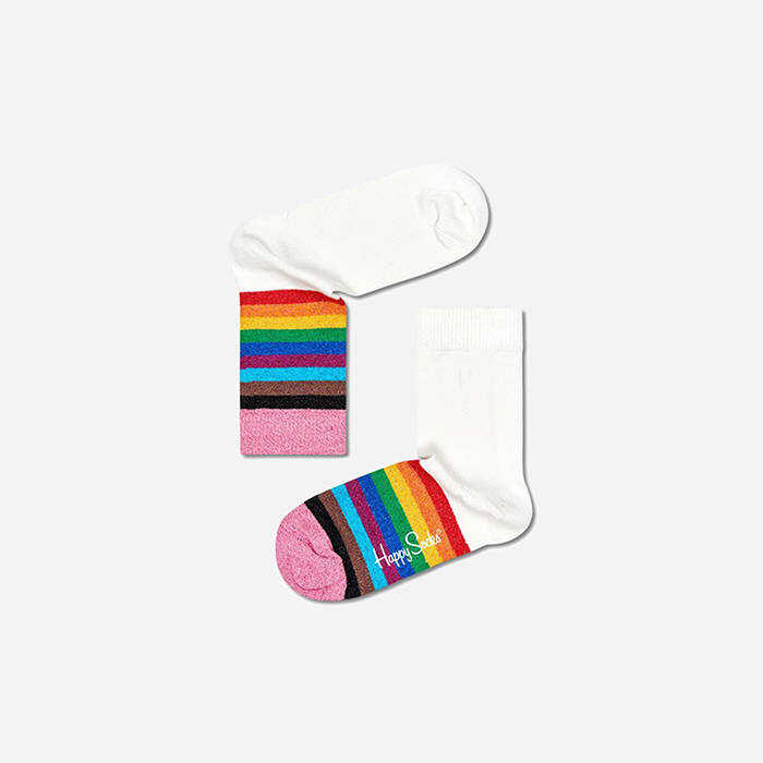 Happy Socks Children\'s socks Pride Rainbow KPRR01-1300 WHITE