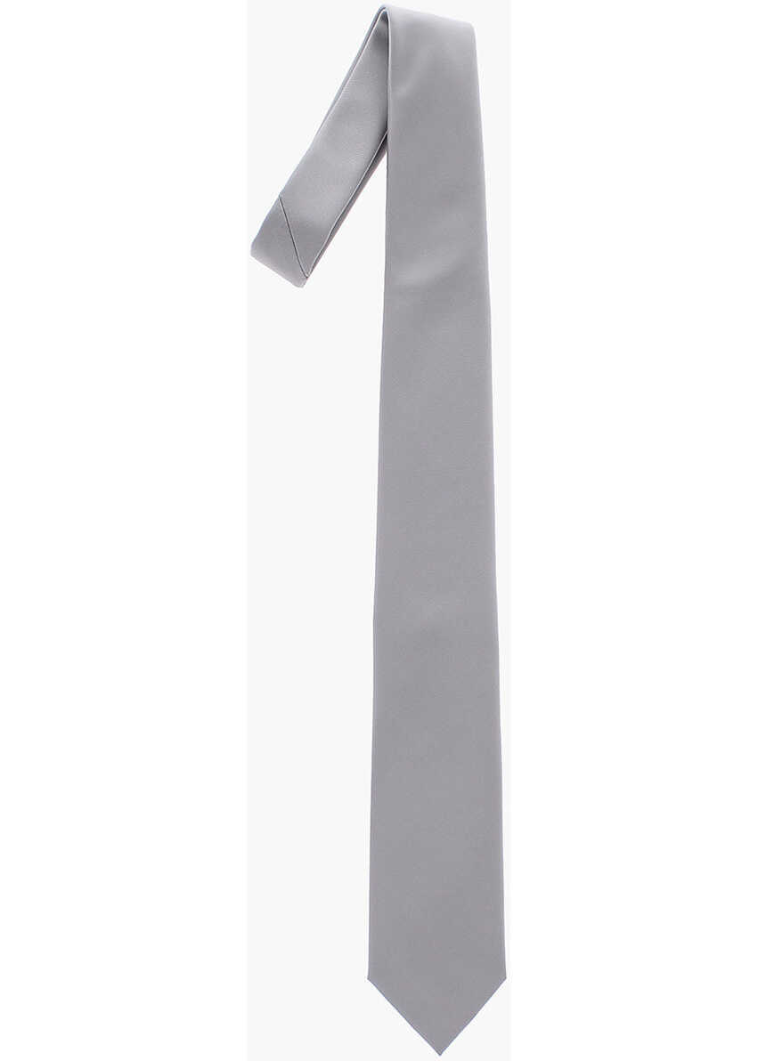 Cravate CORNELIANI Cc Collection Wool Blend Cerimony Tie Gray Barbati (BM 9010358) 1