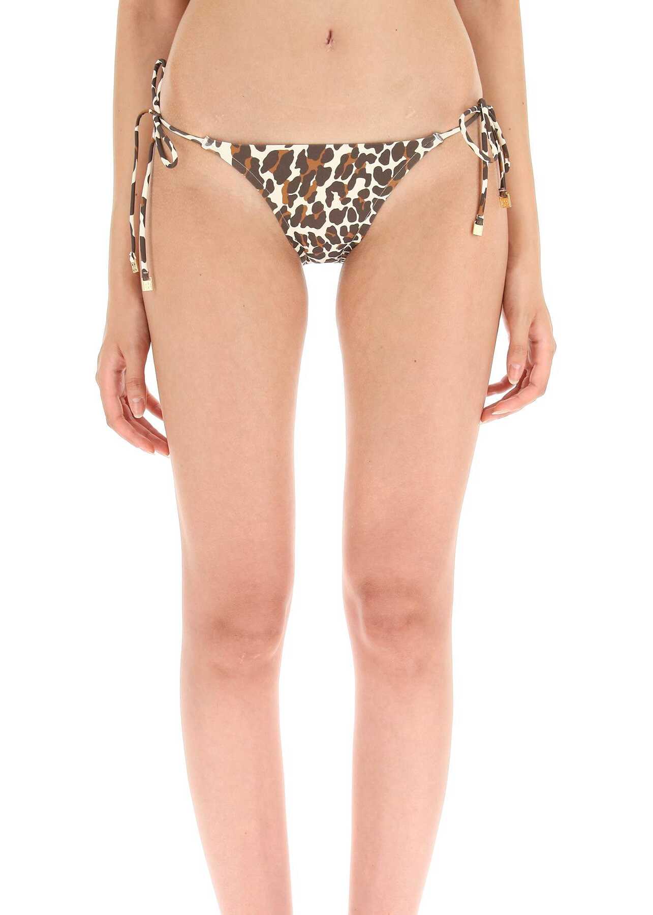 Tory Burch Leopard Print Bikini Bottom REVA LEOPARD image