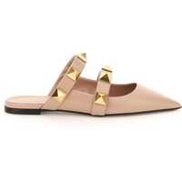 Saboti Roman Stud Flat Mules Femei