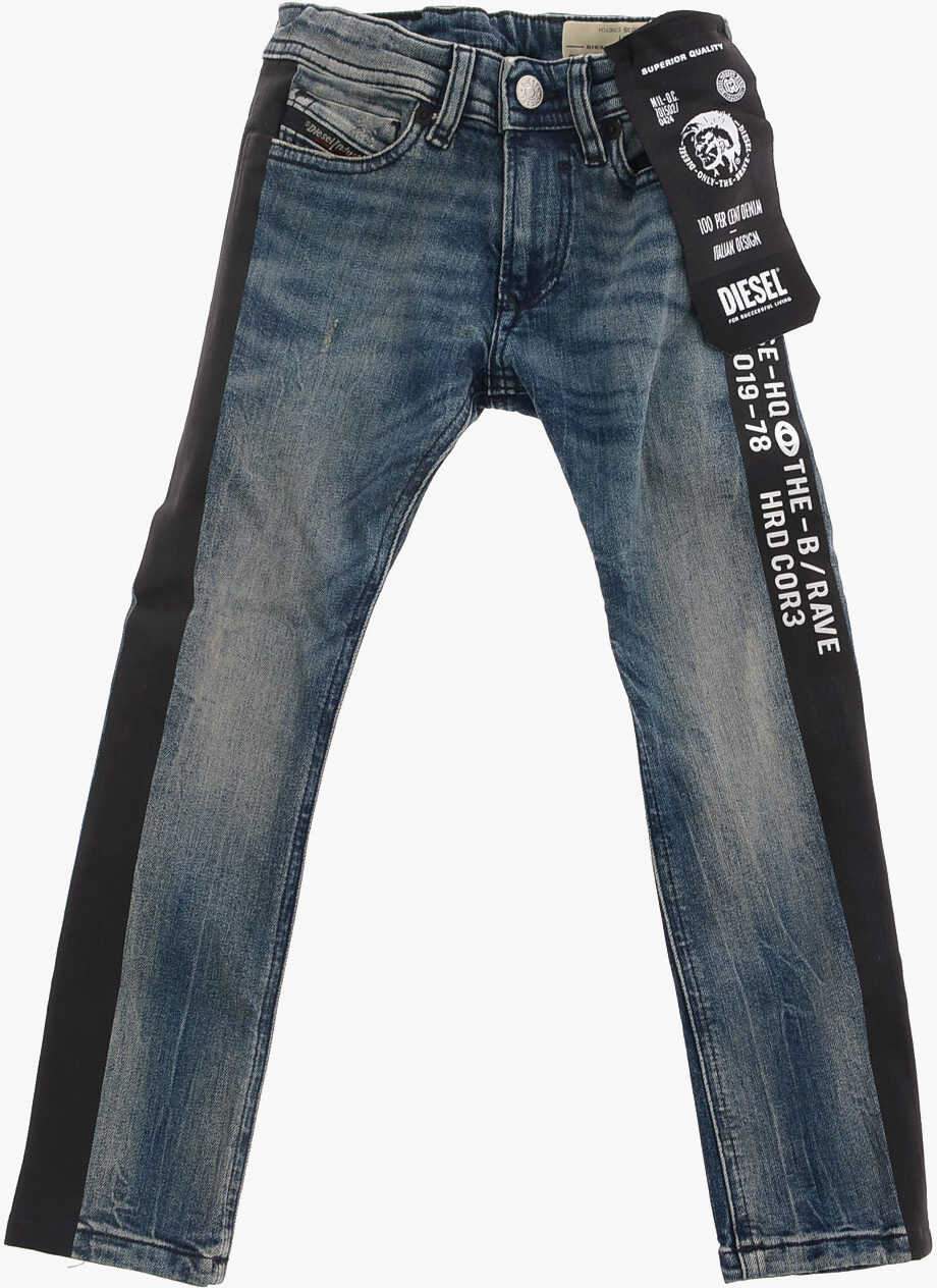Diesel Kids Logo Side Band SleenkerJN Jeans* Blue