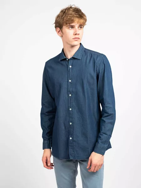 Camasi de blugi Antony Morato MMSL00520 Niebieski Barbati (BM 9010889) 3