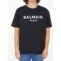 Tricouri Black T-Shirt With Logo Barbati