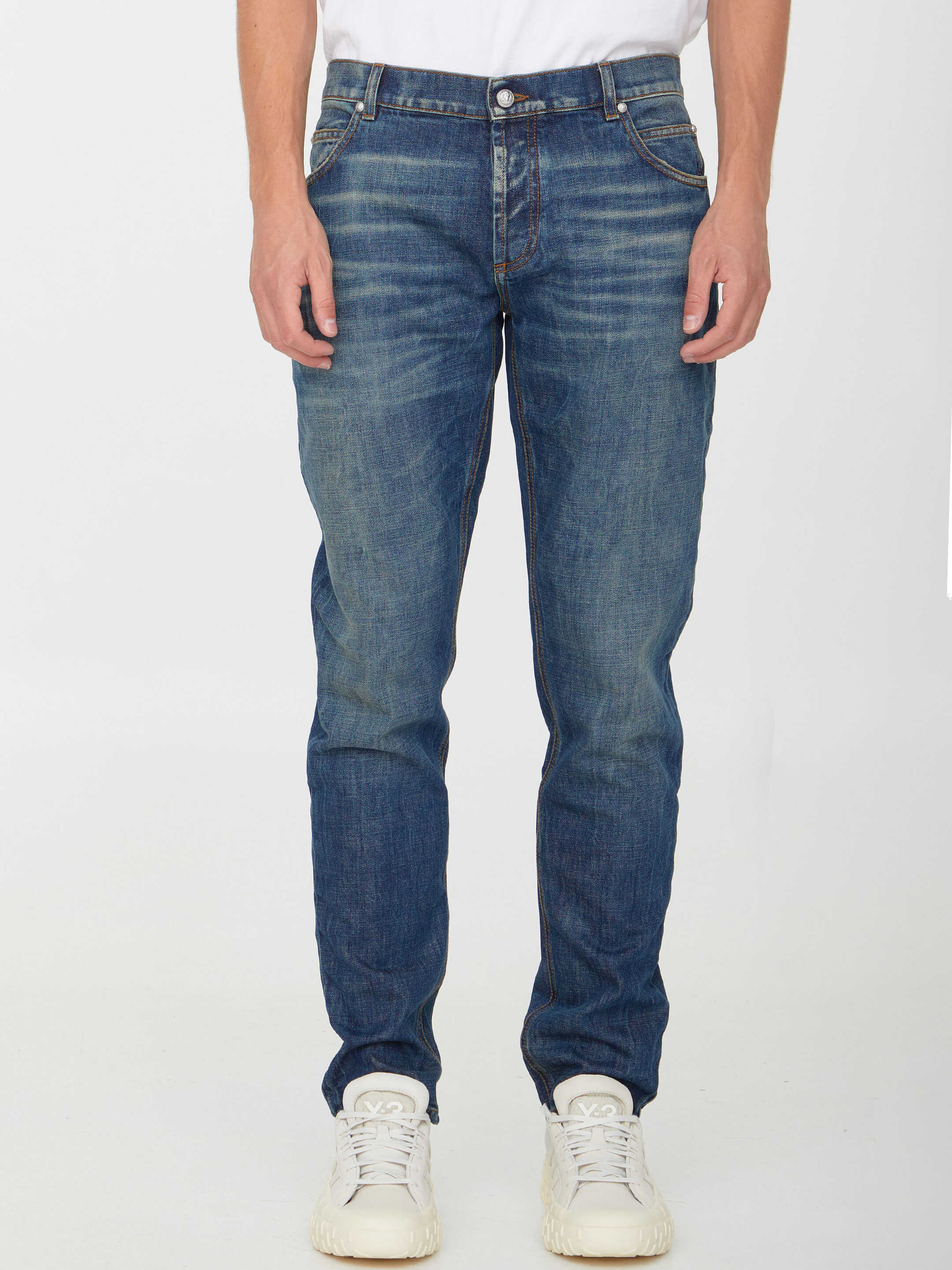 Balmain Blue Denim Jeans LIGHT BLUE