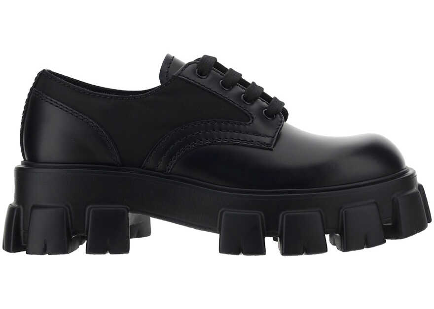 Prada Prada Monolith Lace Up NERO