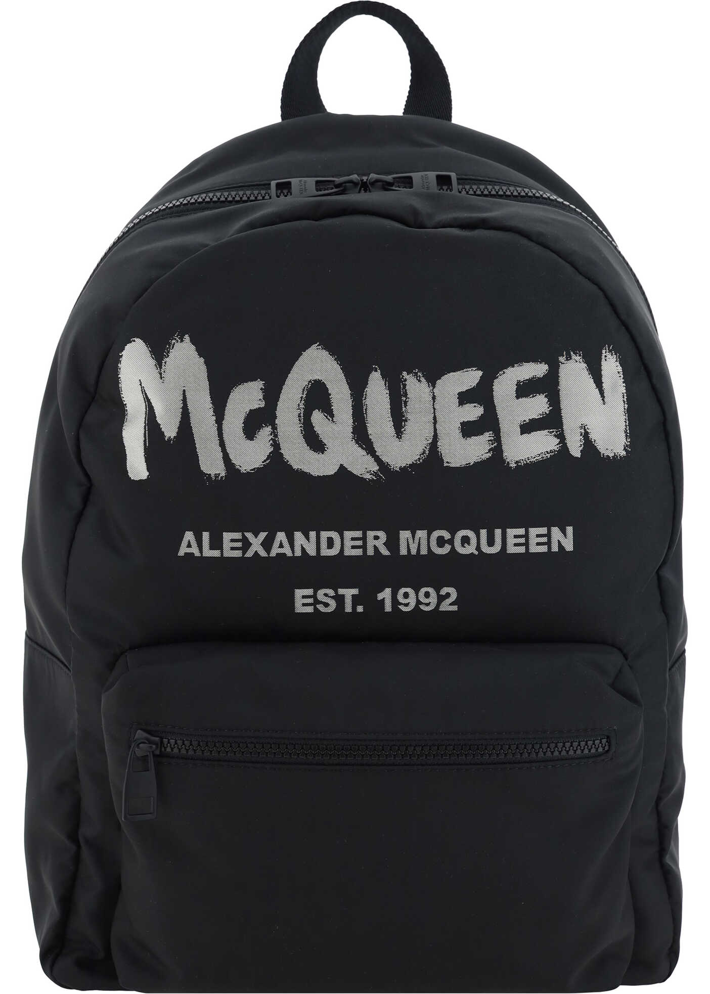 Alexander McQueen Backpack BLACK/OFF WHITE