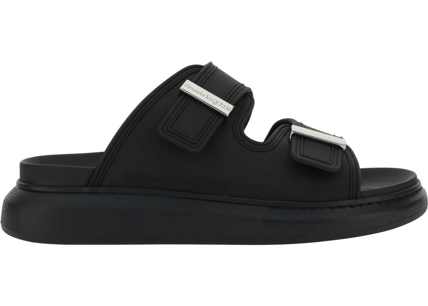 Alexander McQueen Sandals BLACK/SILVER