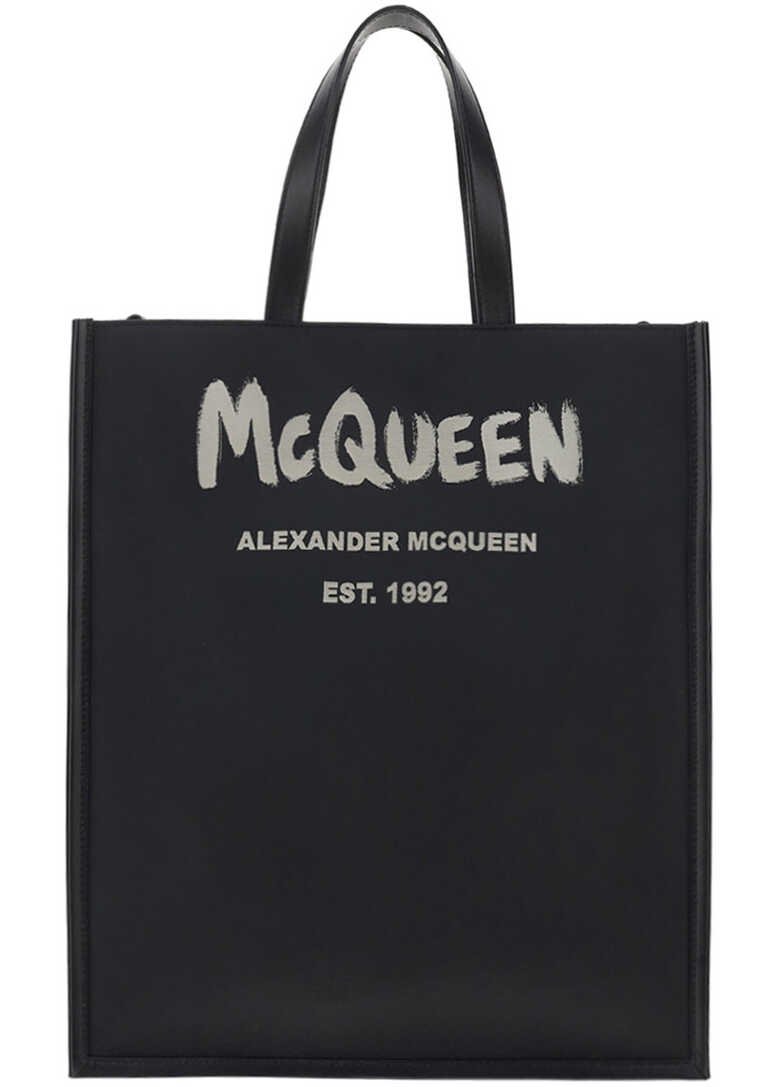 Alexander McQueen Alexander Mc Queen Tote Bag BLACK/OFF WHITE