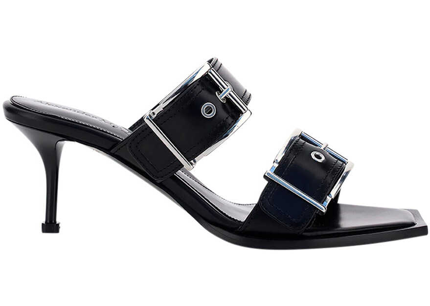 Alexander McQueen Sandals BLACK/SILVER