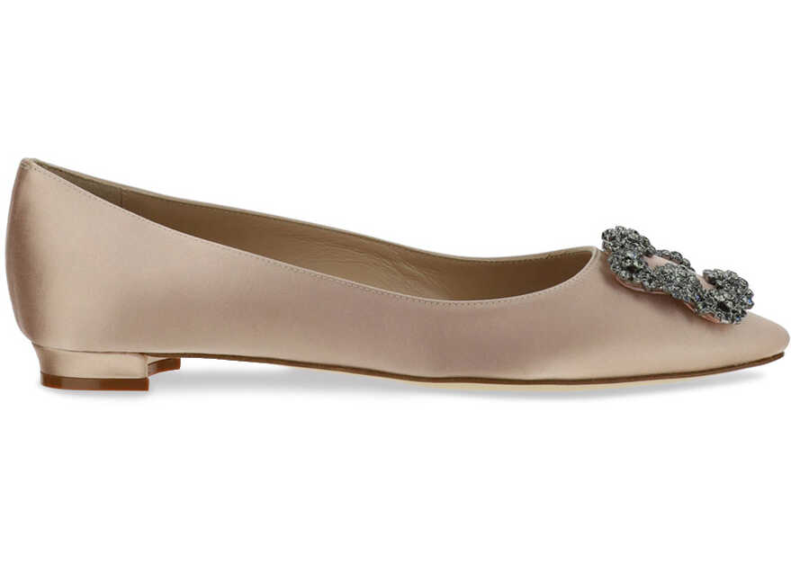 Manolo Blahnik Manolo Blahnik Hangisi Flat Ballerinas NUDE