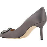 Pantofi cu toc Manolo Blahnik Dama - Pantofi cu toc Manolo Blahnik Hangisi Pumps GREY Femei (BM 9018338) - B-mall.ro