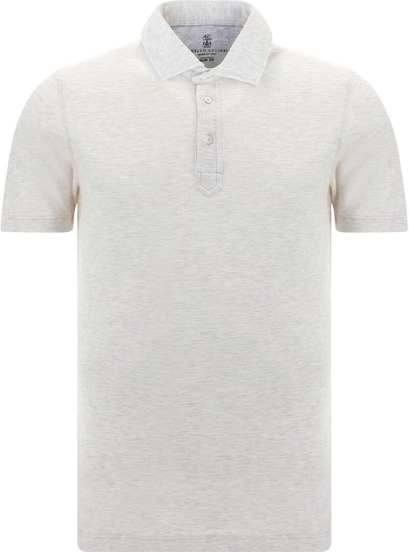 Brunello Cucinelli Polo Shirt OFF WHITE image8