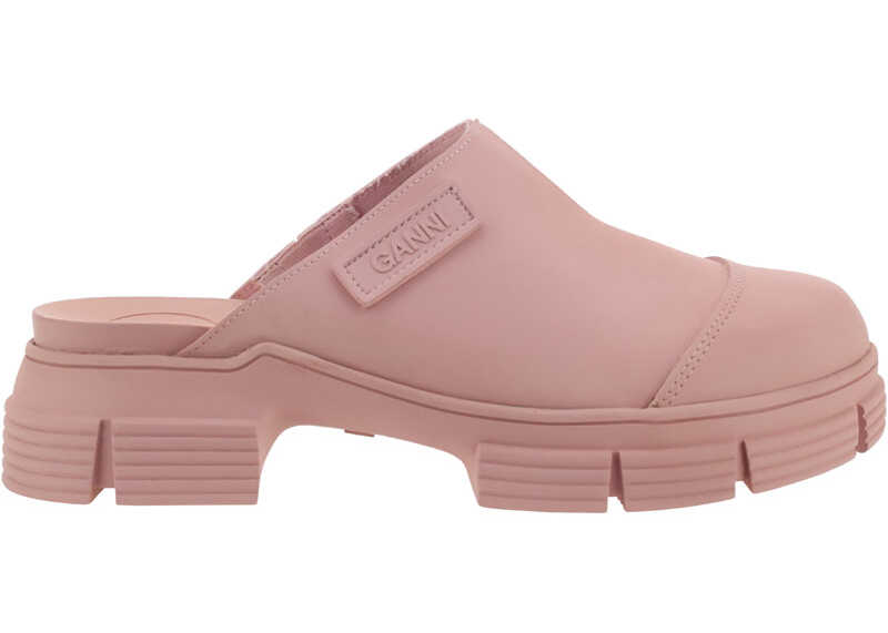 Ganni Recycled Rubber Sandal PINK NECTAR image0