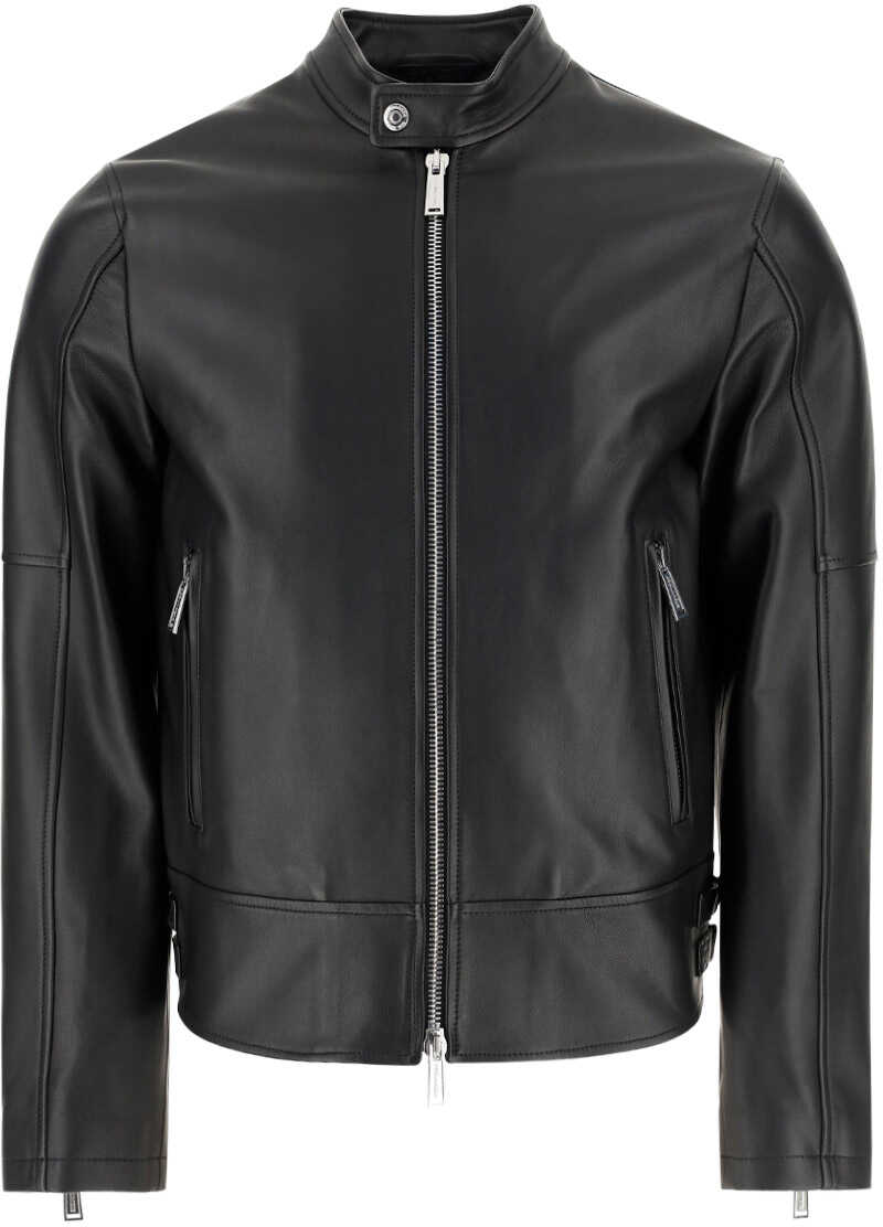 DSQUARED2 Dsquared2 Leather Jacket BLACK image4