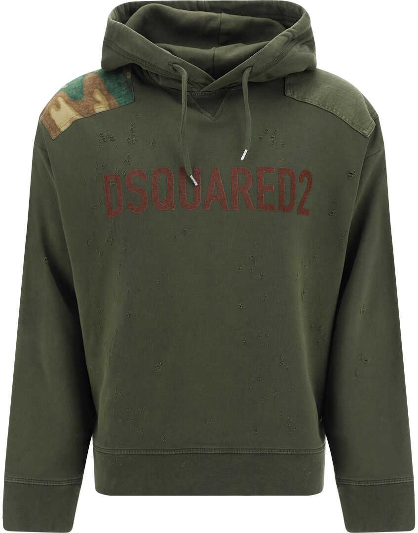 DSQUARED2 Hoodie MILITARY GREEN image20