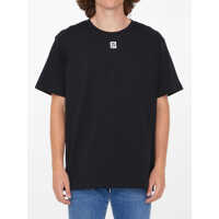 Tricouri Black T-Shirt With Logo Barbati