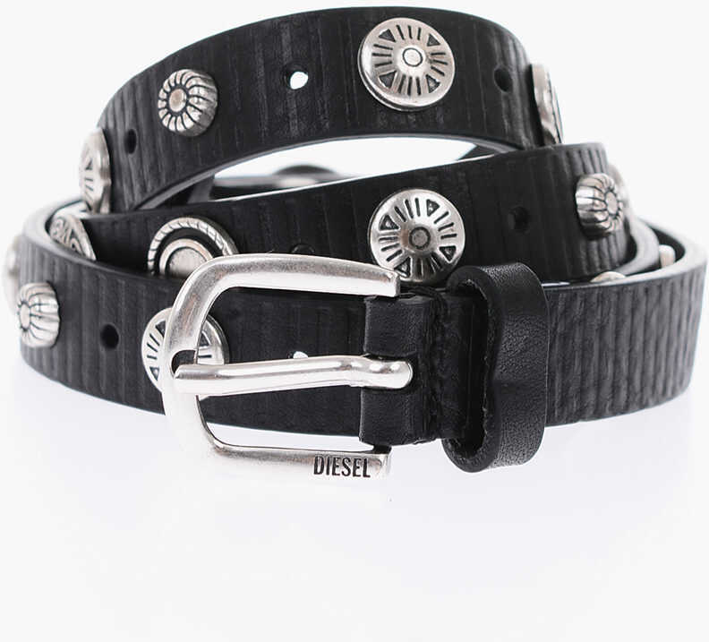 Curele Dama Diesel 20Mm All Over Studded Leather B-Gaucho Belt