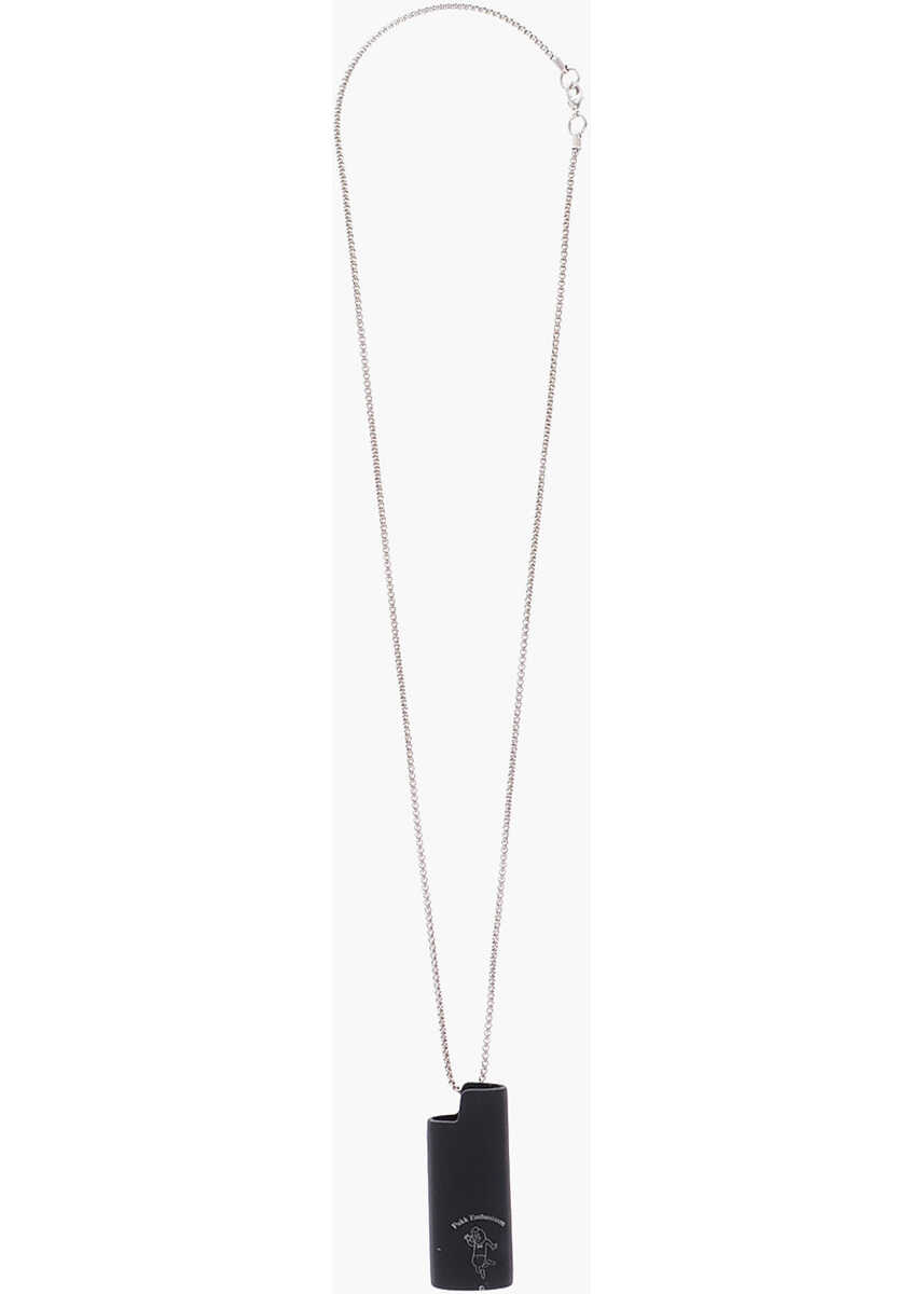 Diesel Necklace With Lighter Case Pendant Black image