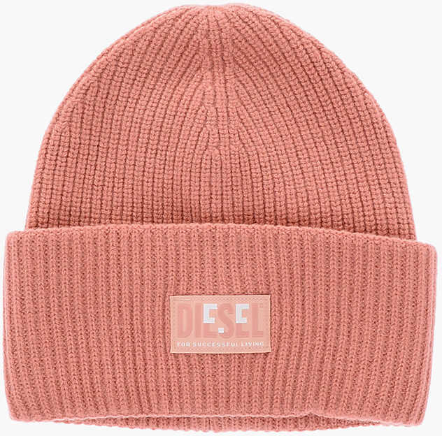Caciuli Fete Diesel Solid Color Wool K-Amarillo Beanie