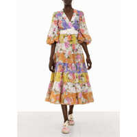 Rochii elegante Pattie Wrap Midi Dress Femei