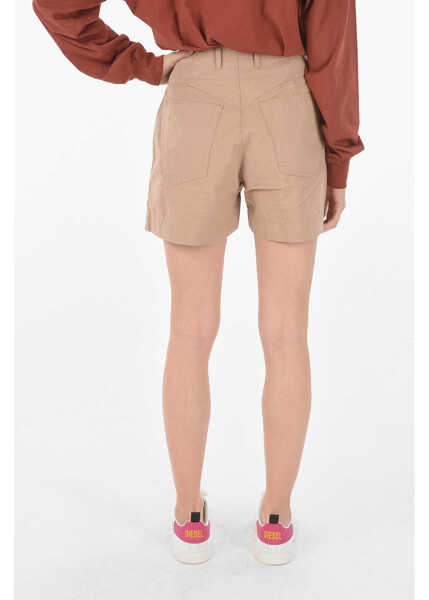 Pantaloni scurti Diesel Double-Pleat S-Concias Shorts Brown Femei (BM 9044135) 2