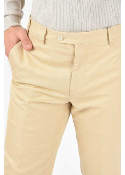 Pantaloni eleganti CORNELIANI Cotton Leader Pants Beige Barbati (BM 9044684) 3