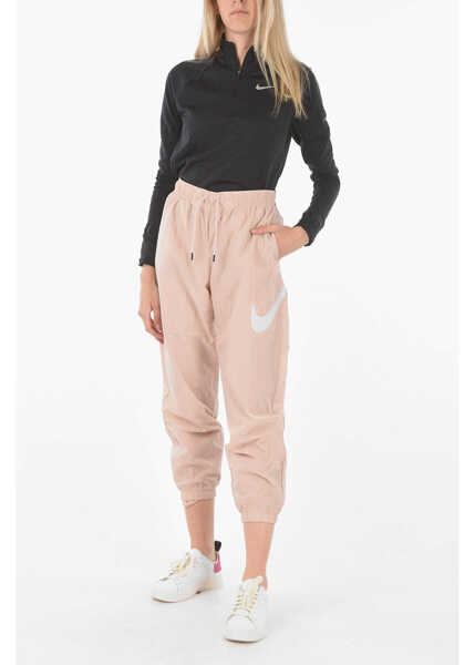 Pantaloni de trening Nike Logo Printed Nylon Joggers Pink Femei (BM 9045071) 4