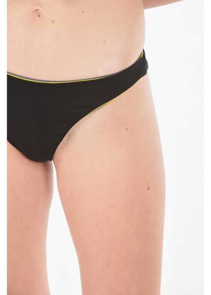 Bikini Diesel Printed Logo High-Cut Bikini Slip Black Femei (BM 9047342) 3