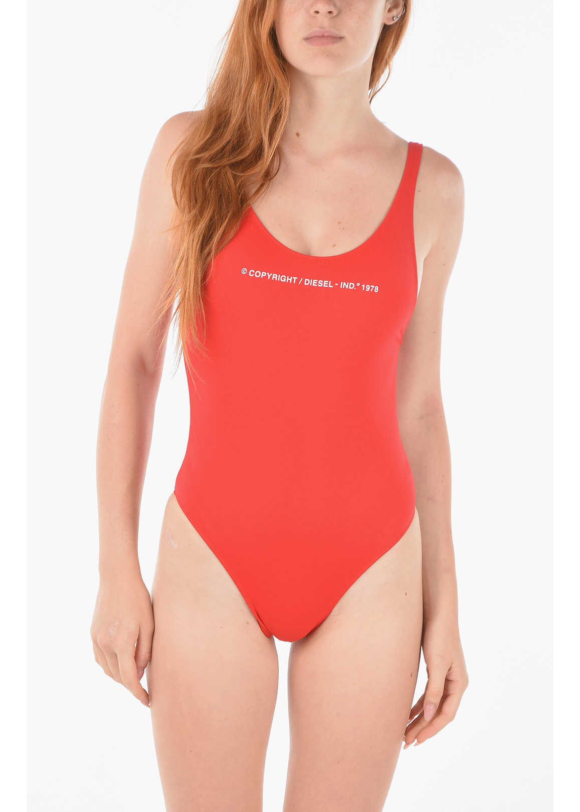 Diesel Bare Back Copyright Monokini Red