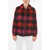 Woolrich Tartan Padded Stag Jacket Red