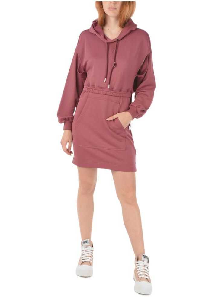 Diesel Cut-Out Details Hooded D-Oneon-B1 Dress Pink image4