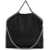Stella McCartney Falabella Fold Over Tote Handbag BLACK
