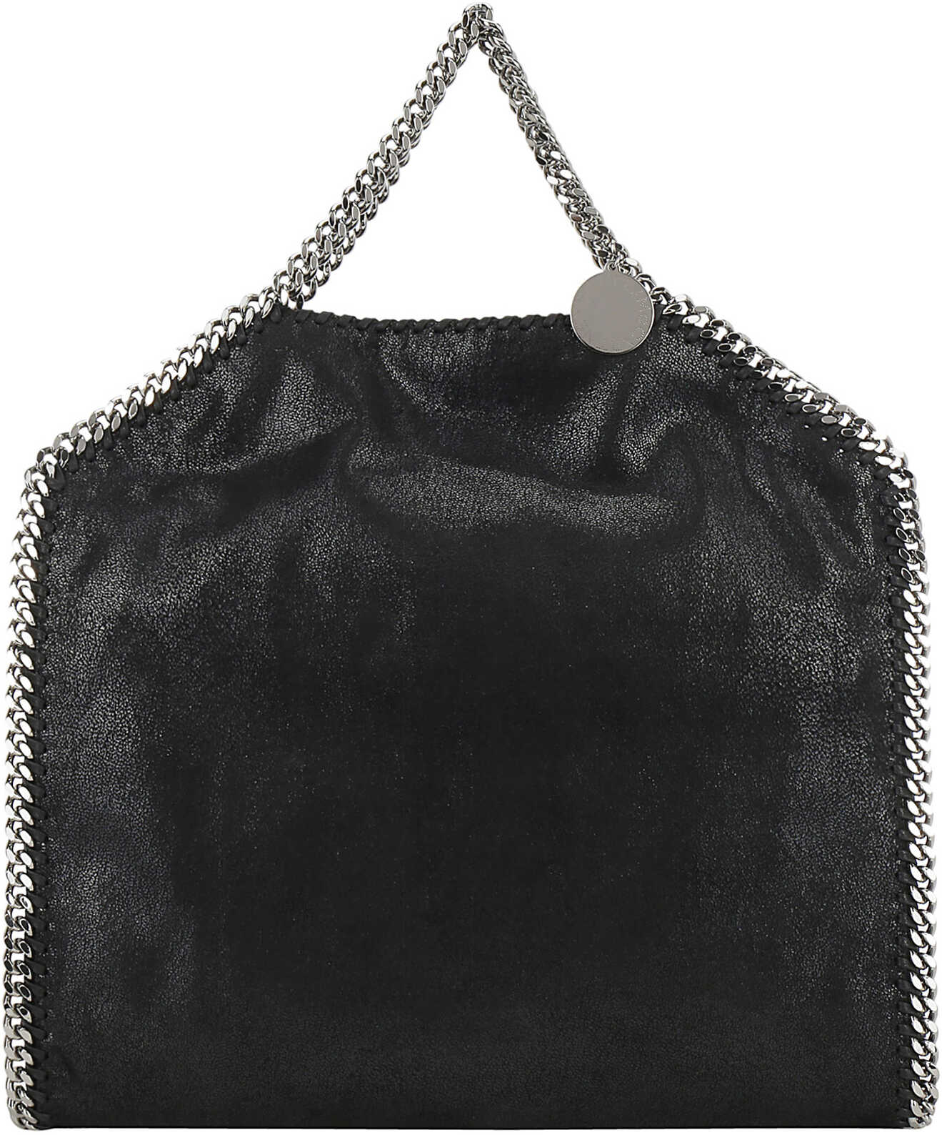 Stella McCartney Falabella Fold Over Tote Handbag BLACK