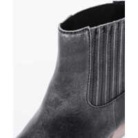 Botine Dama - Botine Diesel 7Cm Contrasting Heel Leather D-Texanne Ch Wester Boots Gray Femei (BM 9048044) - B-mall.ro