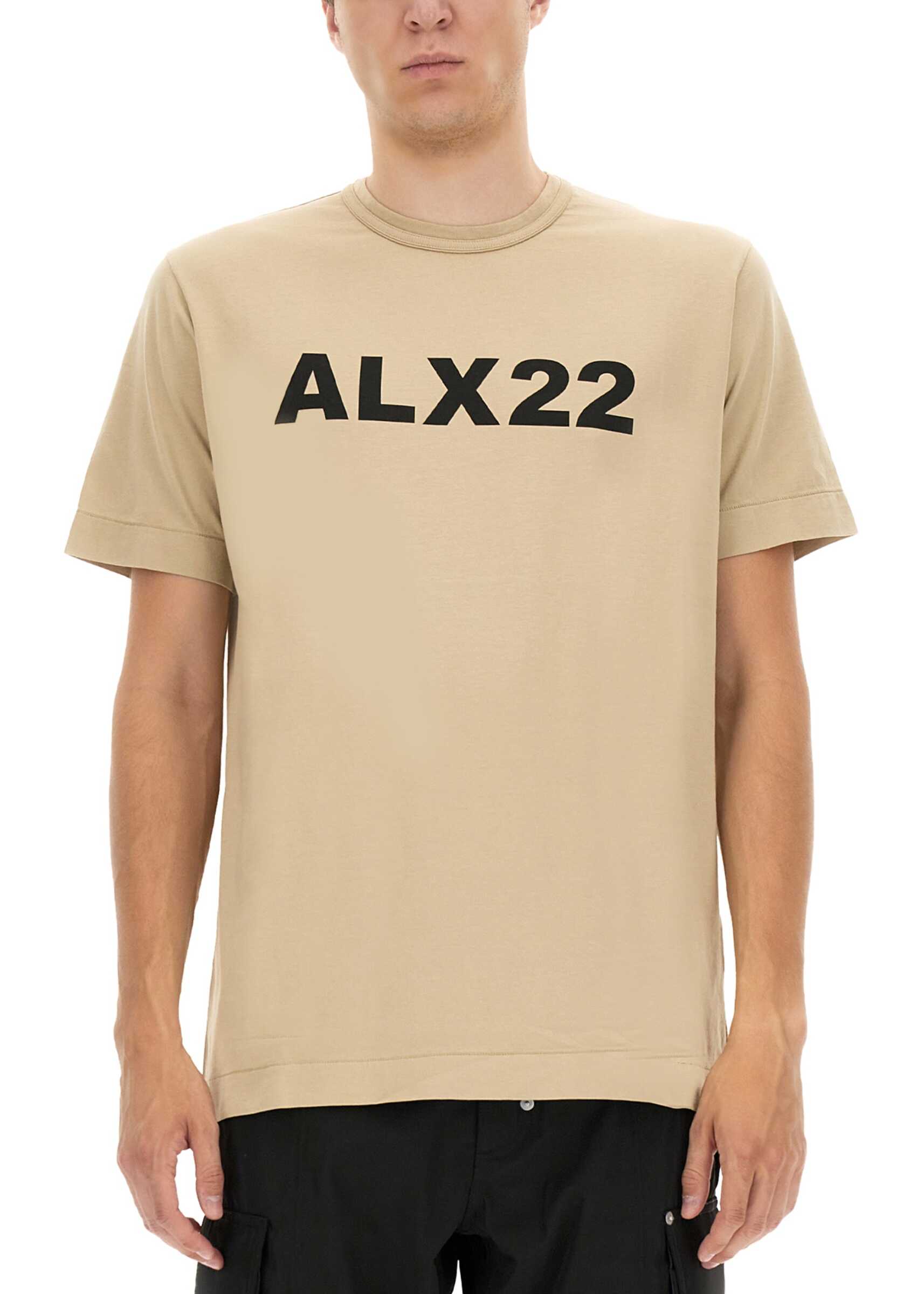 1017 ALYX 9SM Logo Print T-Shirt BEIGE