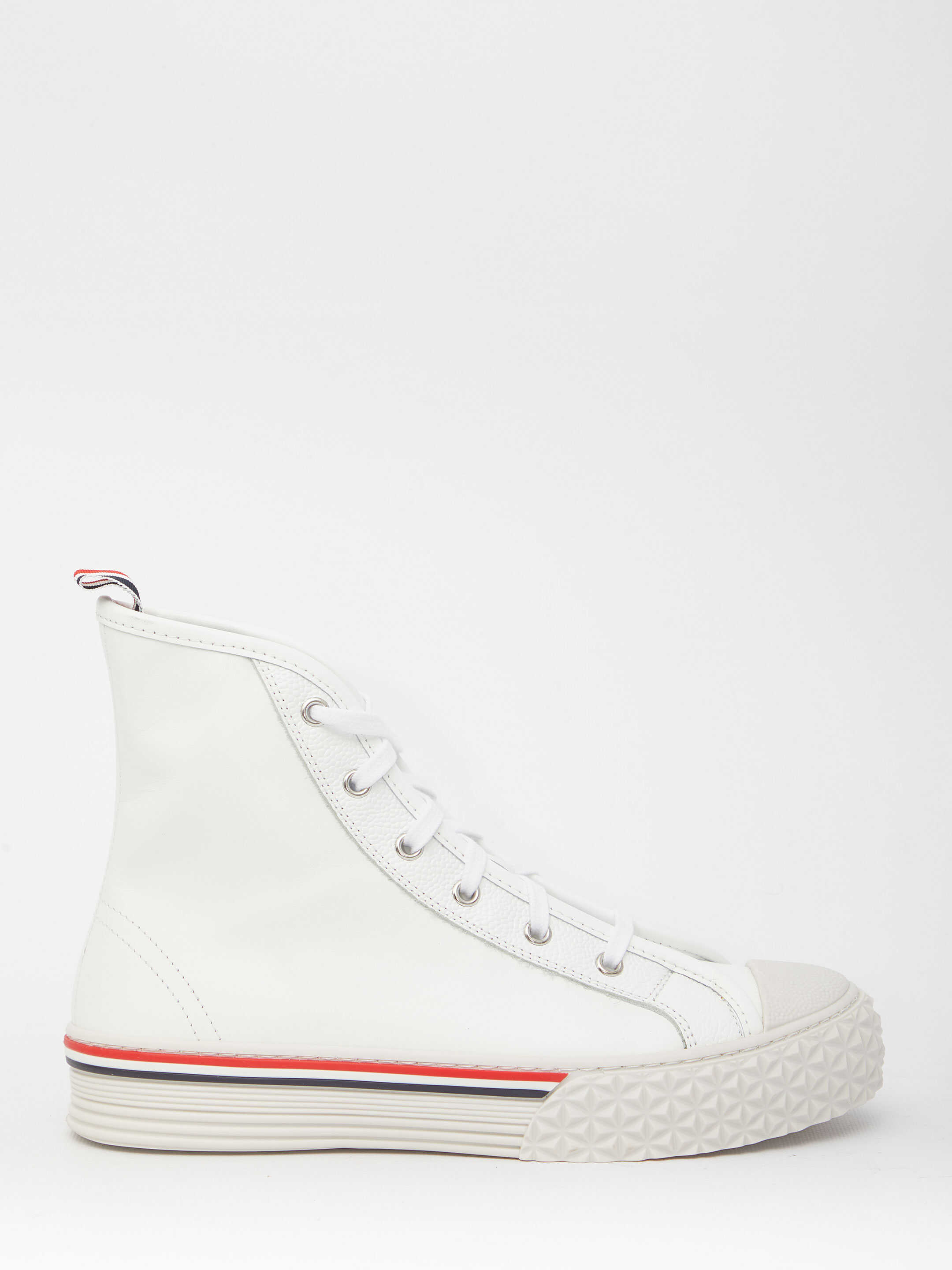 Thom Browne Leather Sneakers White