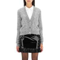 Cardigane Cardigan In Wool And Mohair With Crystals Femei
