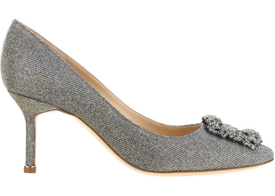 Manolo Blahnik Hangisi Glitter Pumps YWOV